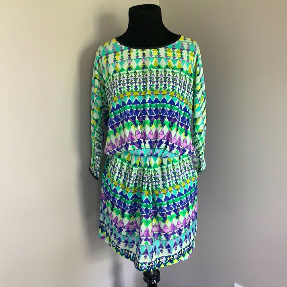 Geometric Print Dress